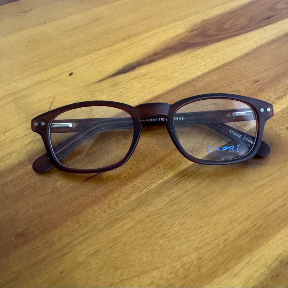 Capri Depp brown full frame eyeglasses frames